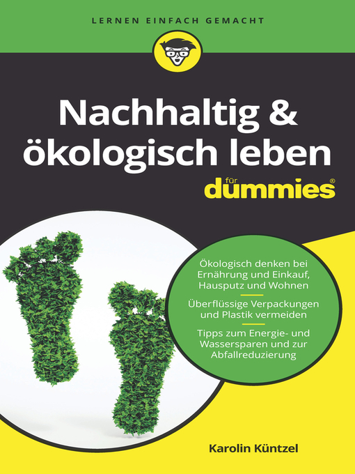 Title details for Nachhaltig & ökologisch leben für Dummies by Karolin Küntzel - Available
